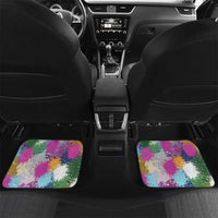 Where the Sunbird Sings Car Mats with Sao Tome and Principe Flag and Color Splash Art