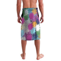 Where the Sunbird Sings Lavalava with Sao Tome and Principe Flag and Color Splash Art