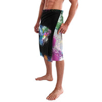 Where the Sunbird Sings Lavalava with Sao Tome and Principe Flag and Color Splash Art