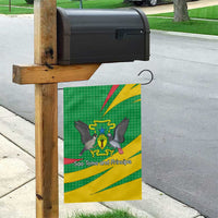 Sao Tome and Principe National Emblem Garden Flag with Green Yellow Flag Pattern