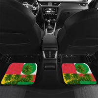 Jungle Spirit Monkey Car Mats with Sao Tome and Principe Tropical Flag Color Blocks