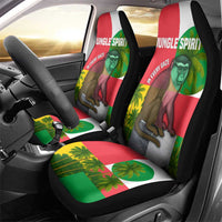 Jungle Spirit Monkey Car Seat Cover with Sao Tome and Principe Tropical Flag Color Blocks