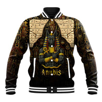 Anubis Egypt Baseball Jacket with Ancient Hieroglyph Pharaoh Spirit