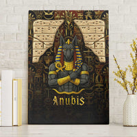 Anubis Egypt Canvas Wall Art with Ancient Hieroglyph Pharaoh Spirit