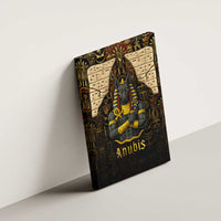 Anubis Egypt Canvas Wall Art with Ancient Hieroglyph Pharaoh Spirit