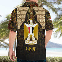 Anubis Egypt Hawaiian Shirt with Ancient Hieroglyph Pharaoh Spirit