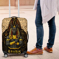 Anubis Egypt Luggage Cover with Ancient Hieroglyph Pharaoh Spirit