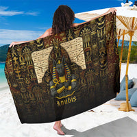 Anubis Egypt Sarong with Ancient Hieroglyph Pharaoh Spirit