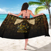 Anubis Egypt Sarong with Ancient Hieroglyph Pharaoh Spirit
