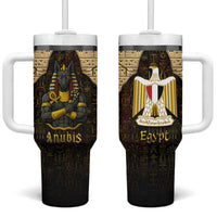 Anubis Egypt Tumbler With Handle with Ancient Hieroglyph Pharaoh Spirit