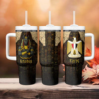 Anubis Egypt Tumbler With Handle with Ancient Hieroglyph Pharaoh Spirit