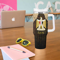 Anubis Egypt Tumbler With Handle with Ancient Hieroglyph Pharaoh Spirit