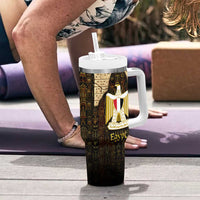 Anubis Egypt Tumbler With Handle with Ancient Hieroglyph Pharaoh Spirit