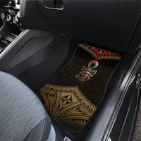 Ankh Eye of Horus Egypt Car Mats with Ancient Black Gold Hieroglyph Spirit