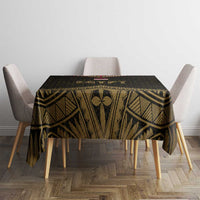 Ankh Eye of Horus Egypt Tablecloth with Ancient Black Gold Hieroglyph Spirit