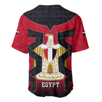 Egypt Flag Emblem Baseball Jersey with Red Black Bold Spirit