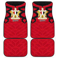 Egypt Flag Emblem Car Mats with Red Black Bold Spirit