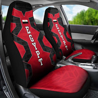 Egypt Flag Emblem Car Seat Cover with Red Black Bold Spirit