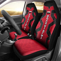 Egypt Flag Emblem Car Seat Cover with Red Black Bold Spirit