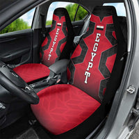 Egypt Flag Emblem Car Seat Cover with Red Black Bold Spirit