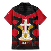 Egypt Flag Emblem Family Matching Mermaid Dress and Hawaiian Shirt with Red Black Bold Spirit