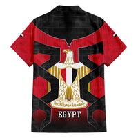 Egypt Flag Emblem Hawaiian Shirt with Red Black Bold Spirit
