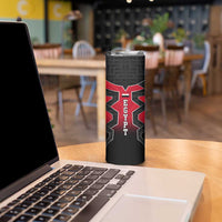 Egypt Flag Emblem Skinny Tumbler with Red Black Bold Spirit