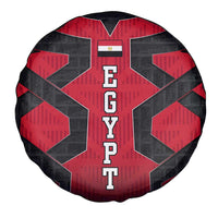 Egypt Flag Emblem Spare Tire Cover with Red Black Bold Spirit
