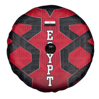 Egypt Flag Emblem Spare Tire Cover with Red Black Bold Spirit