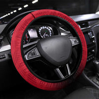 Egypt Flag Emblem Steering Wheel Cover with Red Black Bold Spirit