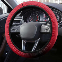 Egypt Flag Emblem Steering Wheel Cover with Red Black Bold Spirit