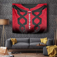 Egypt Flag Emblem Tapestry with Red Black Bold Spirit