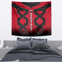 Egypt Flag Emblem Tapestry with Red Black Bold Spirit