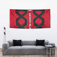 Egypt Flag Emblem Tapestry with Red Black Bold Spirit