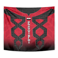 Egypt Flag Emblem Tapestry with Red Black Bold Spirit