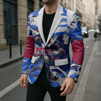 Personalized Japan Football Blazer Kitsune Samurai Mascot - Traditional Wave Heritage