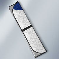 Personalized Japan Football Kitsune Mascot Auto Sun Shade Samurai Blue Chrysanthemum Flame