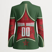 Personalized Morocco Football Atlas Lion Blazer Moroccan Star National Flag