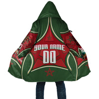 Personalized Morocco Football Atlas Lion Cloak Moroccan Star National Flag
