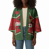 Personalized Morocco Football Atlas Lion Kimono Moroccan Star National Flag