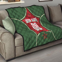 Personalized Morocco Football Atlas Lion Quilt Moroccan Star National Flag