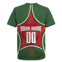 Personalized Morocco Football Atlas Lion Rugby Jersey Moroccan Star National Flag
