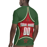 Personalized Morocco Football Atlas Lion Rugby Jersey Moroccan Star National Flag