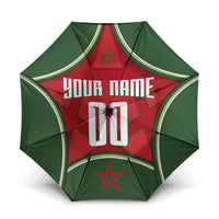 Personalized Morocco Football Atlas Lion Umbrella Moroccan Star National Flag