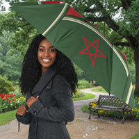 Personalized Morocco Football Atlas Lion Umbrella Moroccan Star National Flag