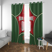 Personalized Morocco Football Atlas Lion Window Curtain Moroccan Star National Flag