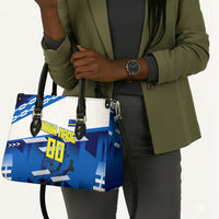 Personalized Curacao Football Leather Bag Marlin Mascot Blue National Flag Accents