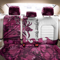 Pink Camo Customize Name Deer Hunting Back Car Seat Cover Tribal Buck Silhouette - Wonder Print Shop