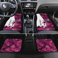 Pink Camo Customize Name Deer Hunting Car Mats Tribal Buck Silhouette - Wonder Print Shop