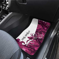 Pink Camo Customize Name Deer Hunting Car Mats Tribal Buck Silhouette - Wonder Print Shop